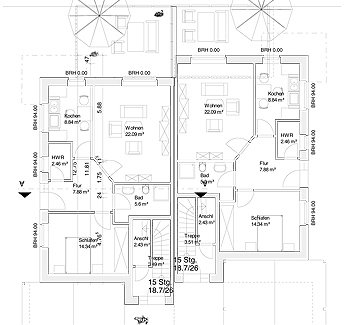 Projekt Mauritiusstr. 30 – Grundriss Erdgeschoss